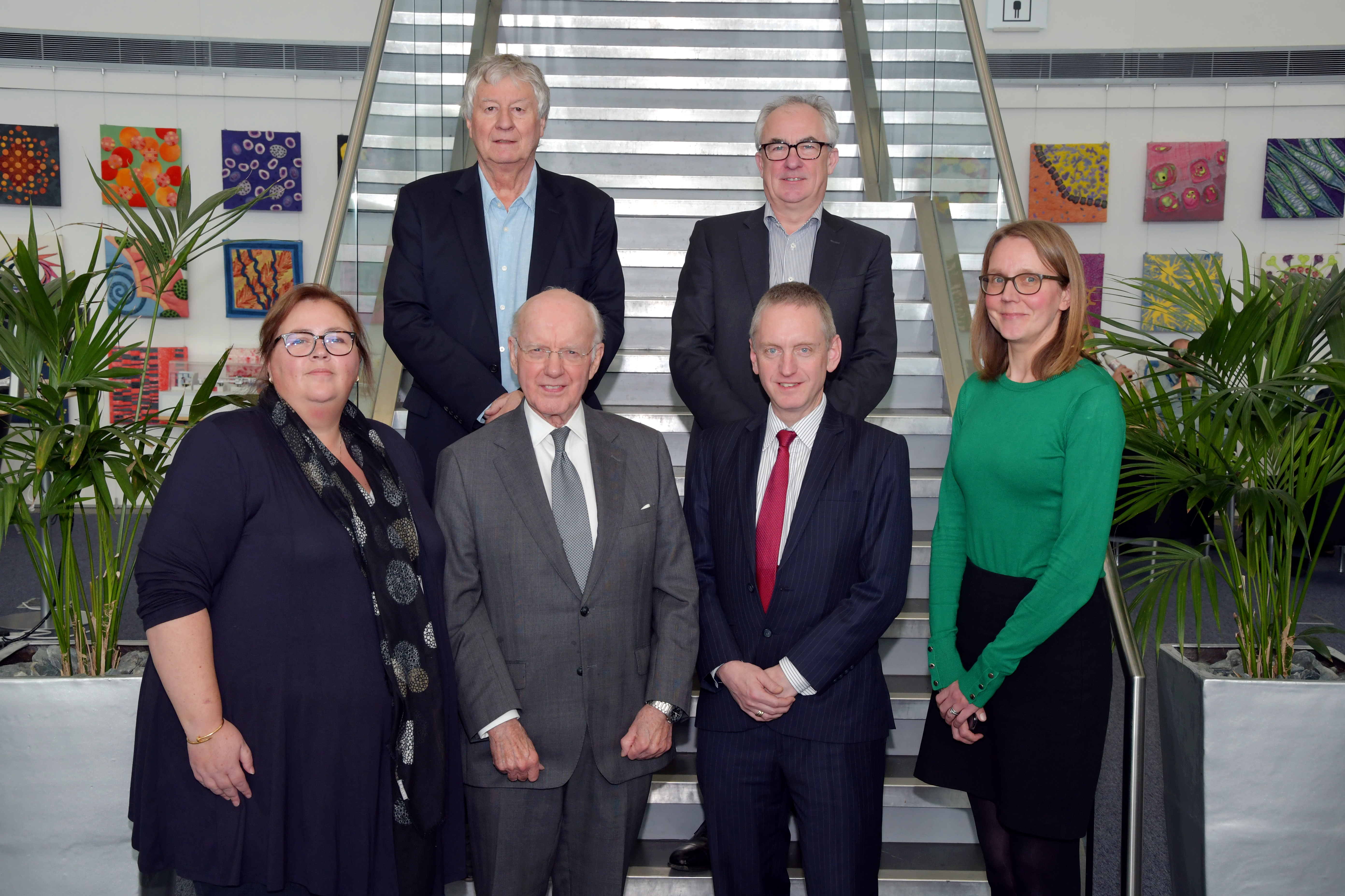 Marshall Davies (second from the left, bottom row) with members of the board in 2022.