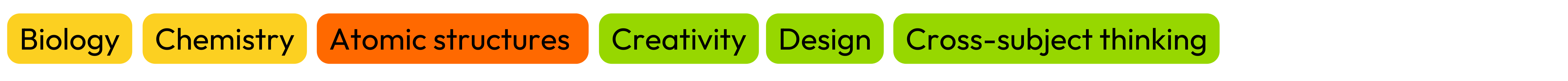 •	Subjects: Biology, Chemistry •	Topics: Atomic structure  •	Skills: Creativity, Design, Cross-subject thinking