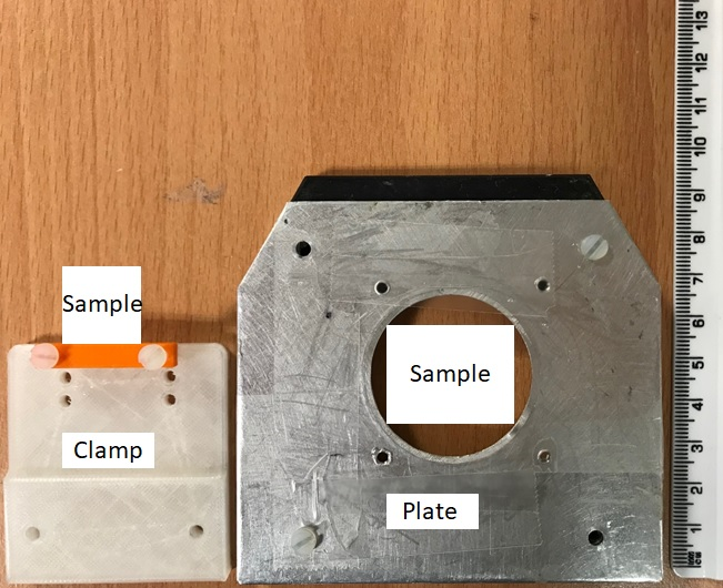 Typical mounting options for samples