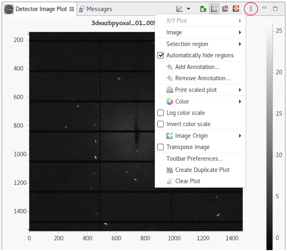 detector image plot - more options
