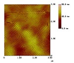 Diblock copolymer thin films investigated by tapping mode AFM. Credit: P. Busch et al.