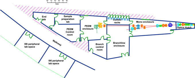I06 beamline layout