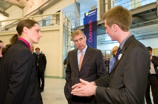 HRH the Duke of York meets competition winners, Chris Jefferies and Peter Hatfield